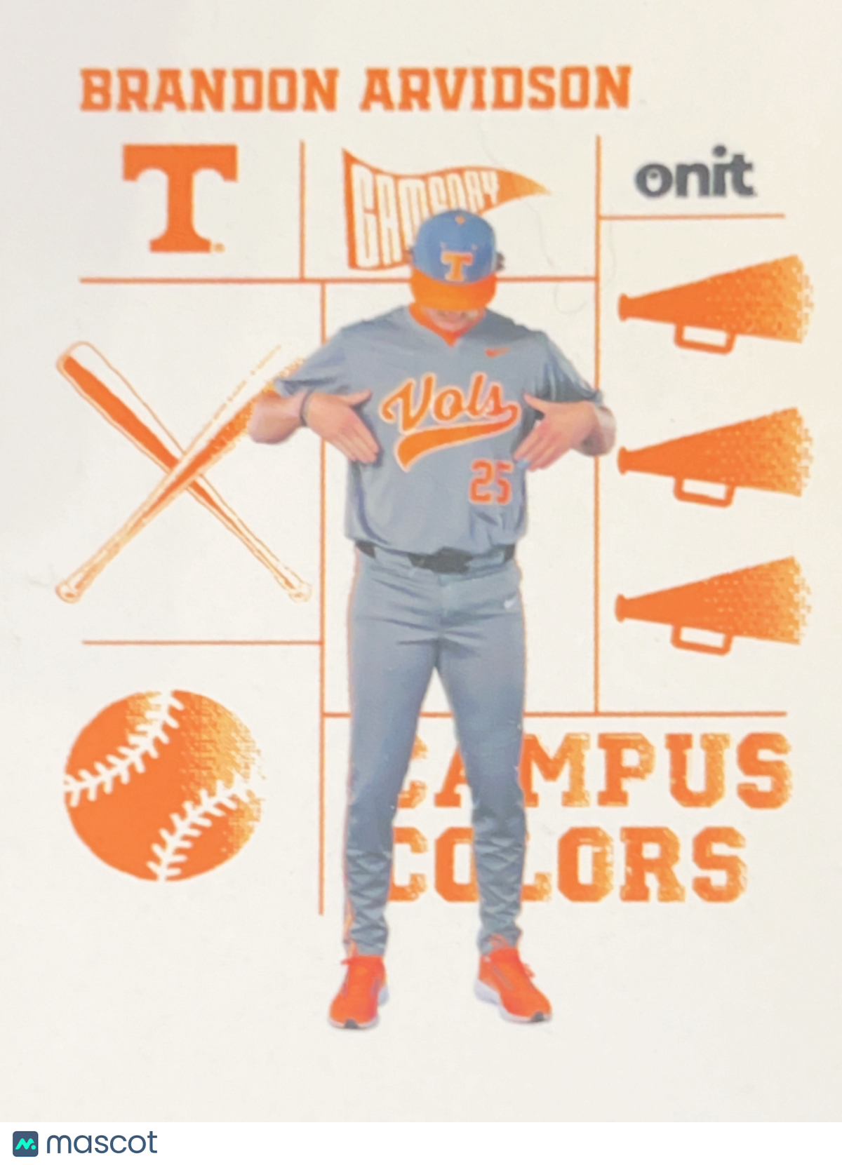 2020 ONIT Campus Colors Brandon Arvidson #CC-8