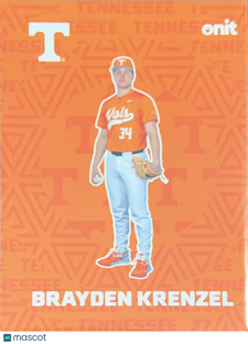 2026 ONIT Tennessee Baseball Brayden Krenzel #F-2