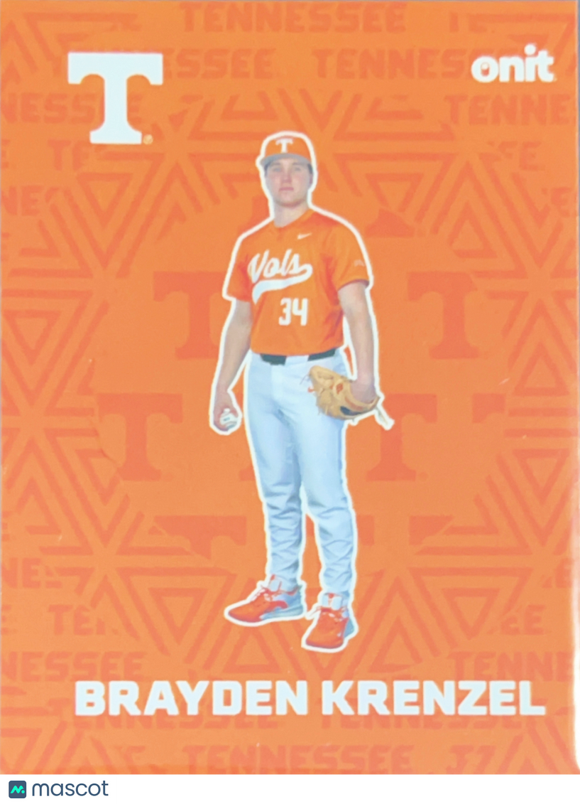 2026 ONIT Tennessee Baseball Brayden Krenzel #F-2