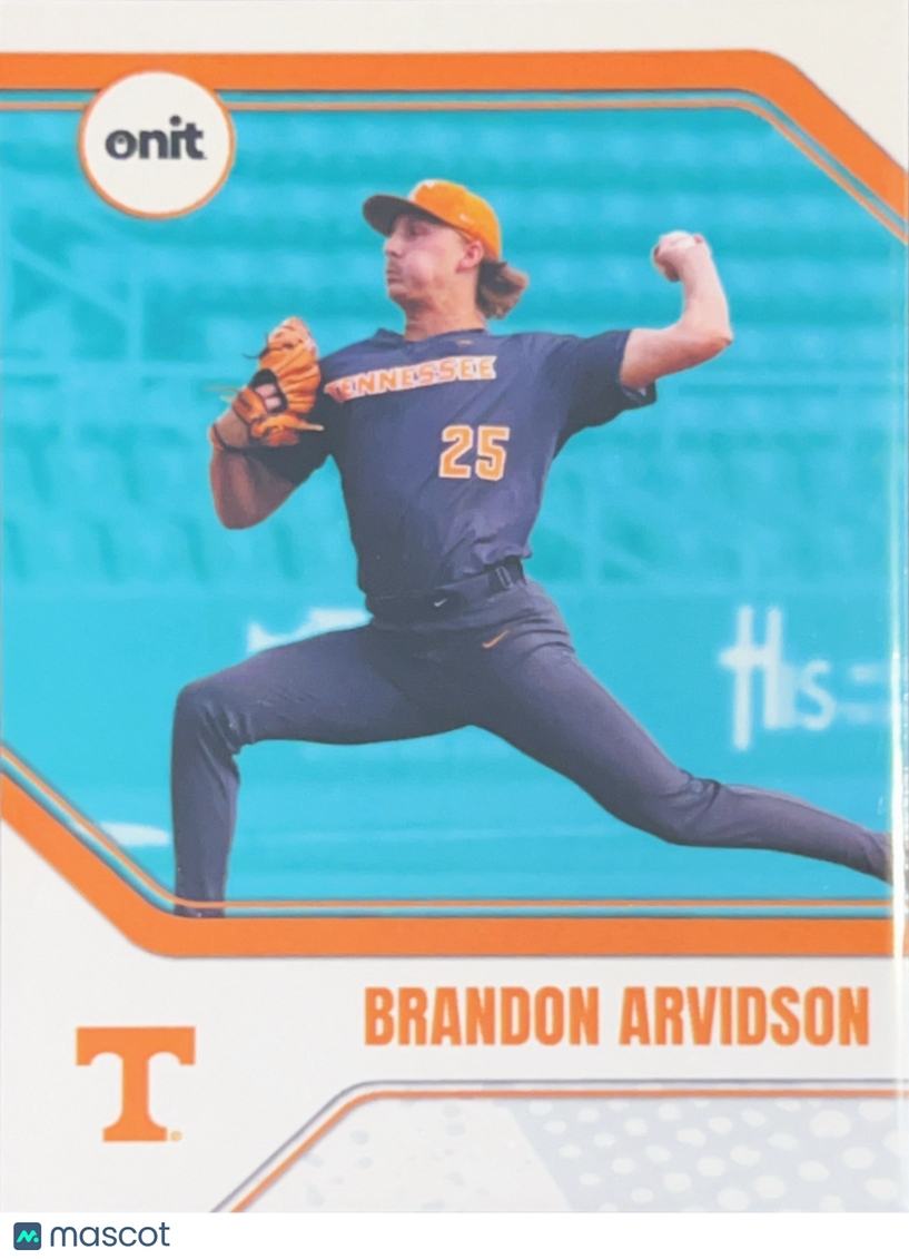 2026 ONIT Tennessee Baseball Brandon Arvidson #B-7