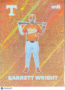 2026 ONIT Tennessee Volunteers Baseball Garrett Wright #F-4 Orange Sparkle