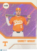 2026 ONIT Tennessee Baseball Garrett Wright #B-19 Purple Sparkle