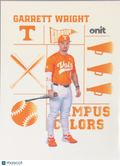 2026 ONIT Tennessee Baseball Campus Colors Garrett Wright #CC-10