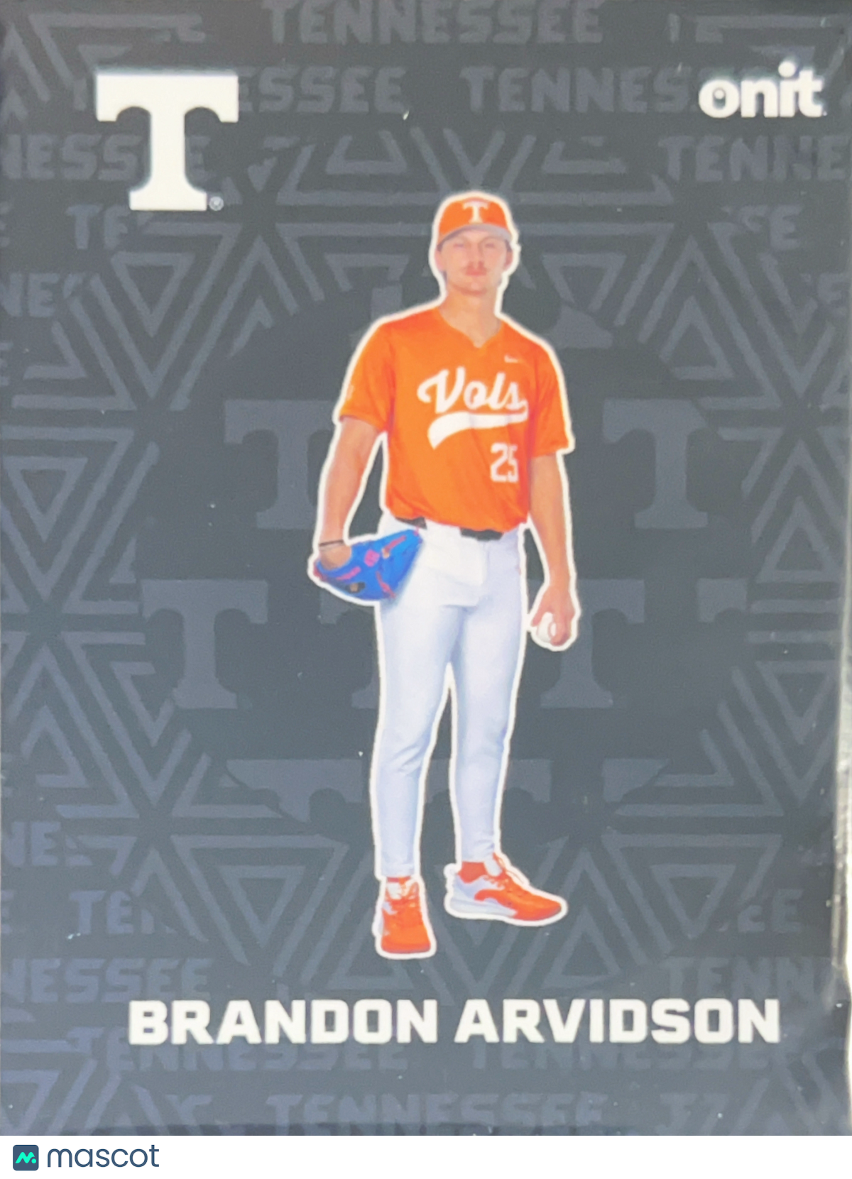 2026 ONIT Tennessee Baseball Brandon Arvidson #F-8