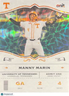 2026 ONIT Tennessee Baseball Manny Marin #GA-5 Cracked Ice