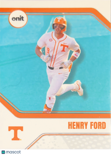 2026 ONIT Tennessee Baseball Henry Ford #B-20