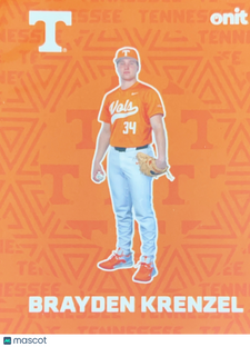 2026 ONIT Tennessee Baseball Brayden Krenzel #F-2
