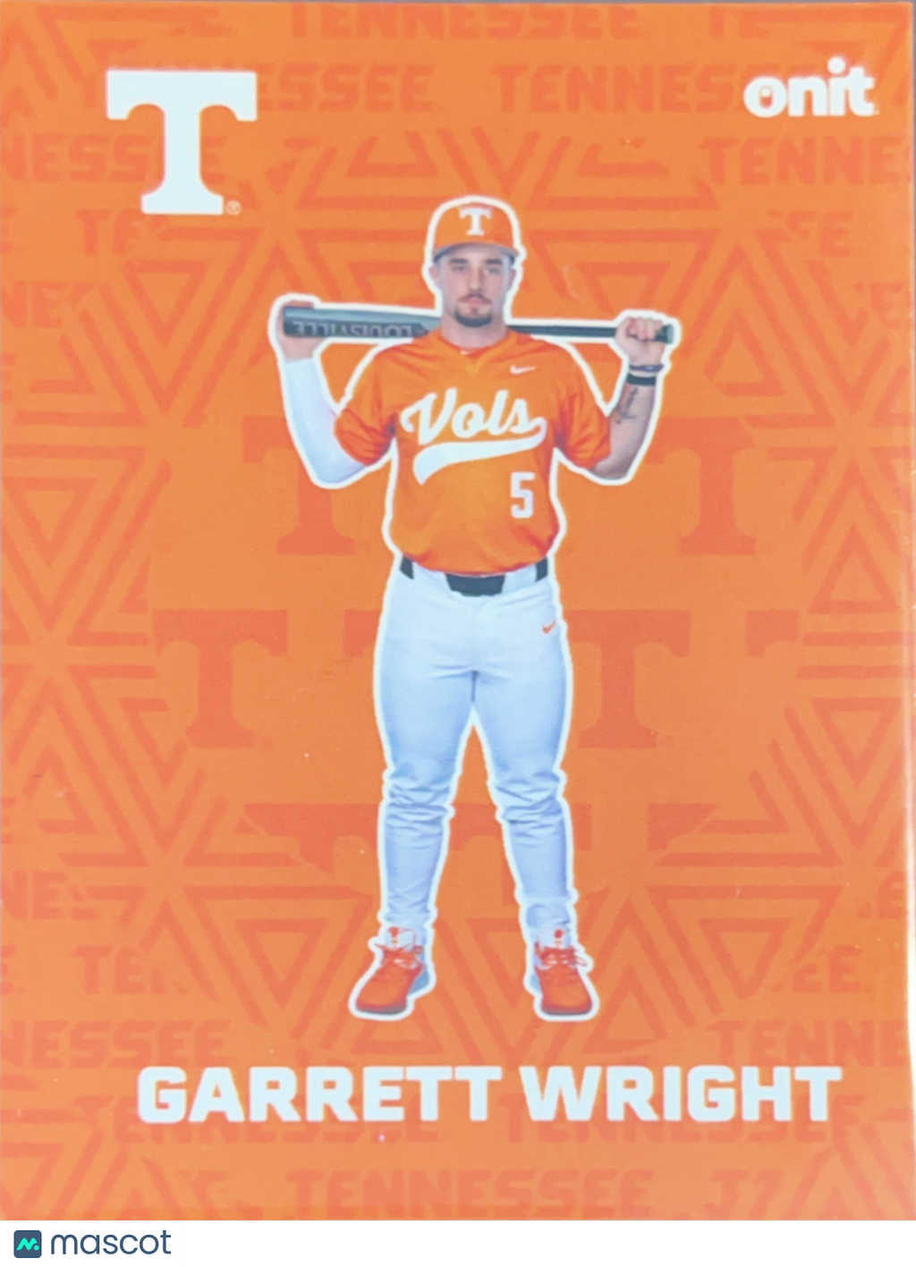 2026 ONIT Tennessee Baseball Garrett Wright #F-4