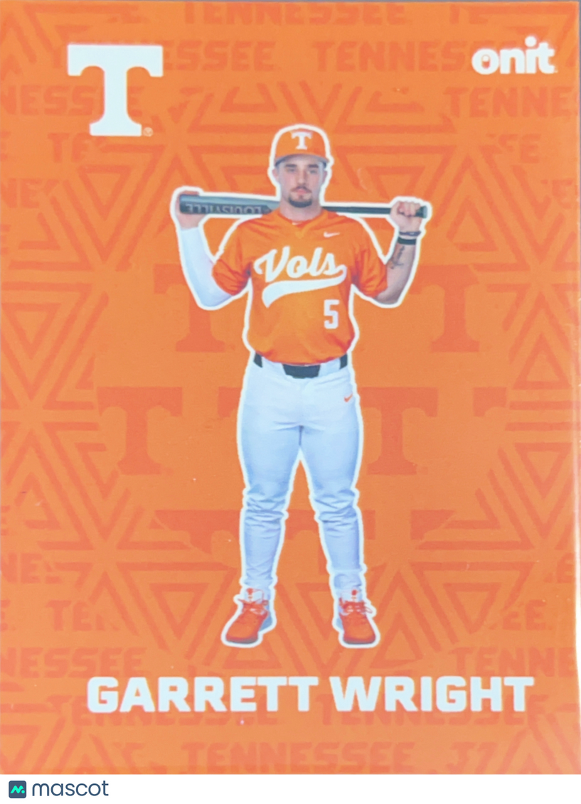 2026 ONIT Tennessee Baseball Garrett Wright #F-4