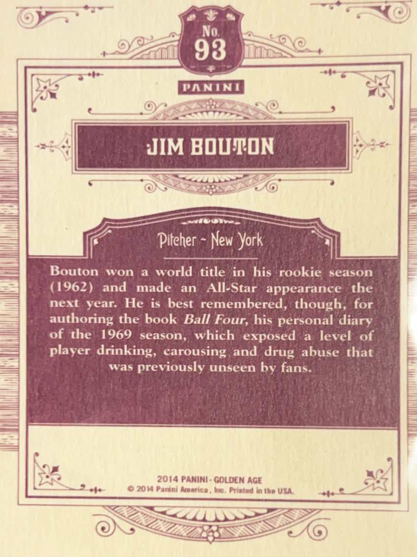 2014 Panini Golden Age Jim Bouton #93