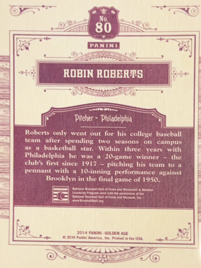 2014 Panini Golden Age Robin Roberts #80