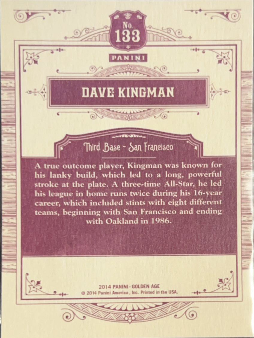 2014 Panini Golden Age Dave Kingman #133