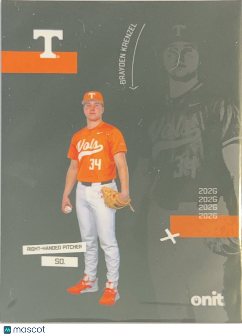 2026 ONIT Tennessee Volunteers Brayden Krenzel #SIL-2