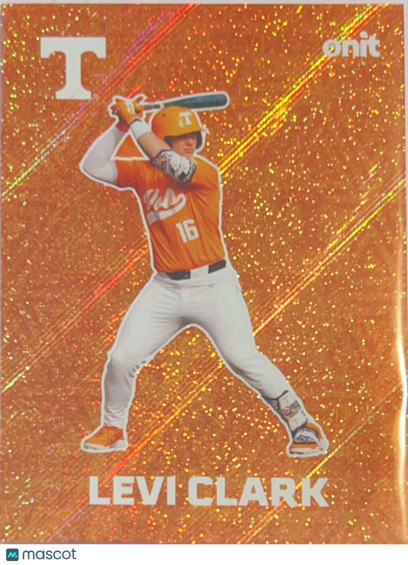 2026 ONIT Tennessee Baseball Levi Clark #F-6 Orange Shimmer