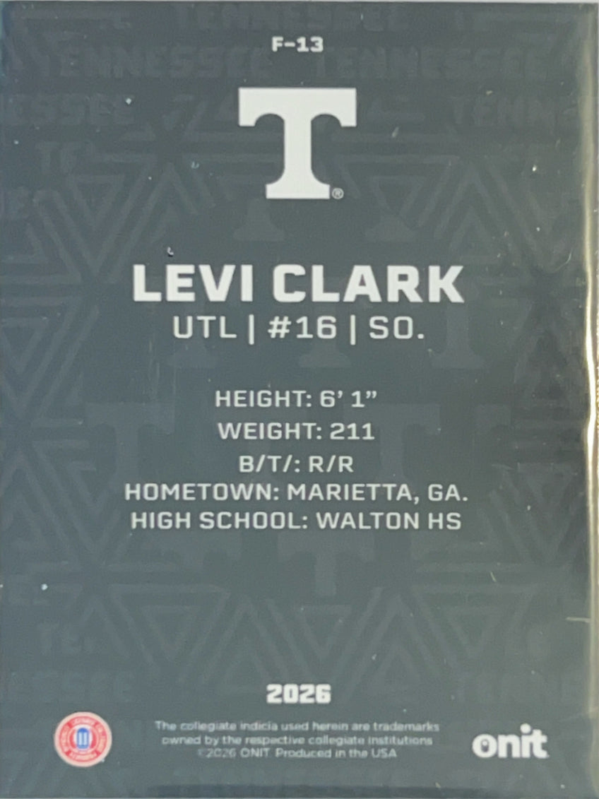 2026 ONIT Tennessee Volunteers Levi Clark #F-13