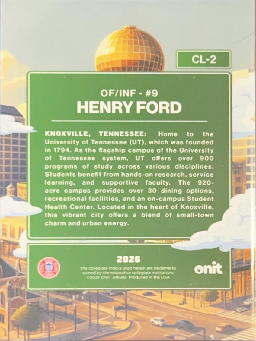 2026 ONIT City Limits Knoxville Henry Ford #CL-2 Daytime