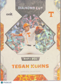 2026 Onit Diamond Cut Tegan Kuhns #DC-3 Orange Cracked Ice