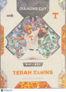 2026 Onit Diamond Cut Tegan Kuhns #DC-3 Orange Cracked Ice