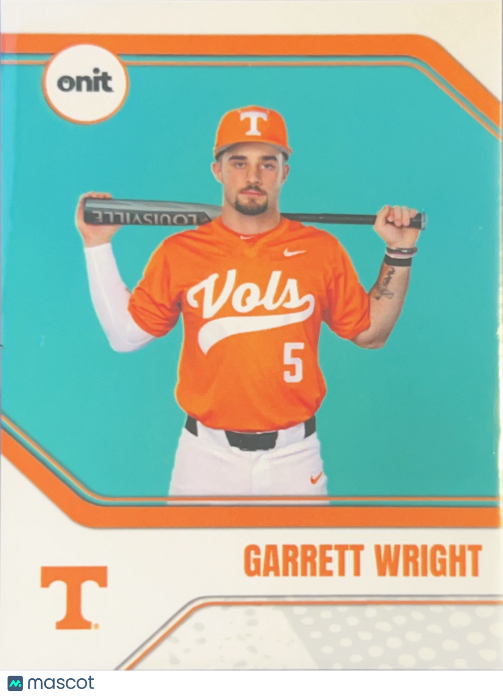 2026 ONIT Tennessee Vols Baseball Garrett Wright #B-19