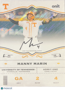 2026 ONIT Signature Series Manny Marin #GA-5S Orange Sparkle /10