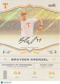 2026 ONIT Signature Series Brayden Krenzel #GA-2S Gold Sparkle /10