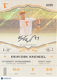 2026 ONIT Signature Series Brayden Krenzel #GA-2S Gold Sparkle /10