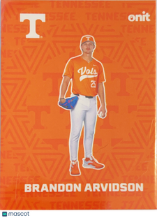 2026 ONIT Tennessee Baseball Brandon Arvidson #F-1