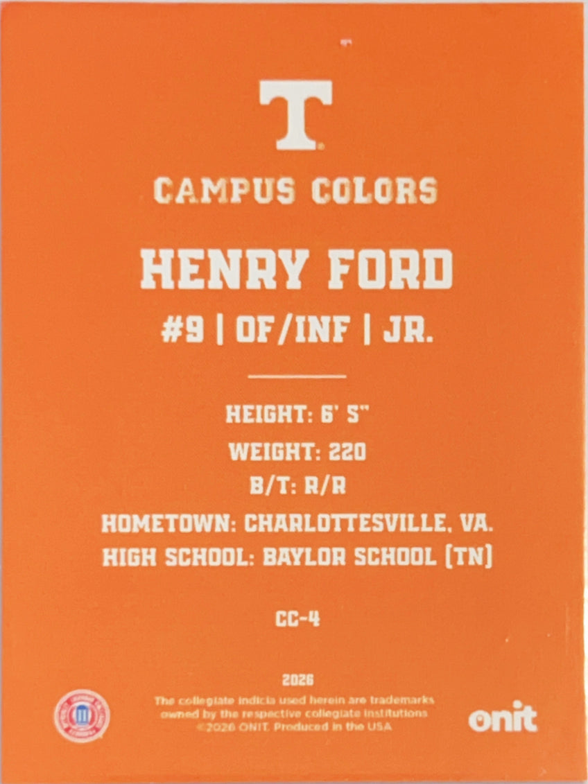 2026 ONIT Campus Colors Henry Ford #CC-4 Orange Sparkle