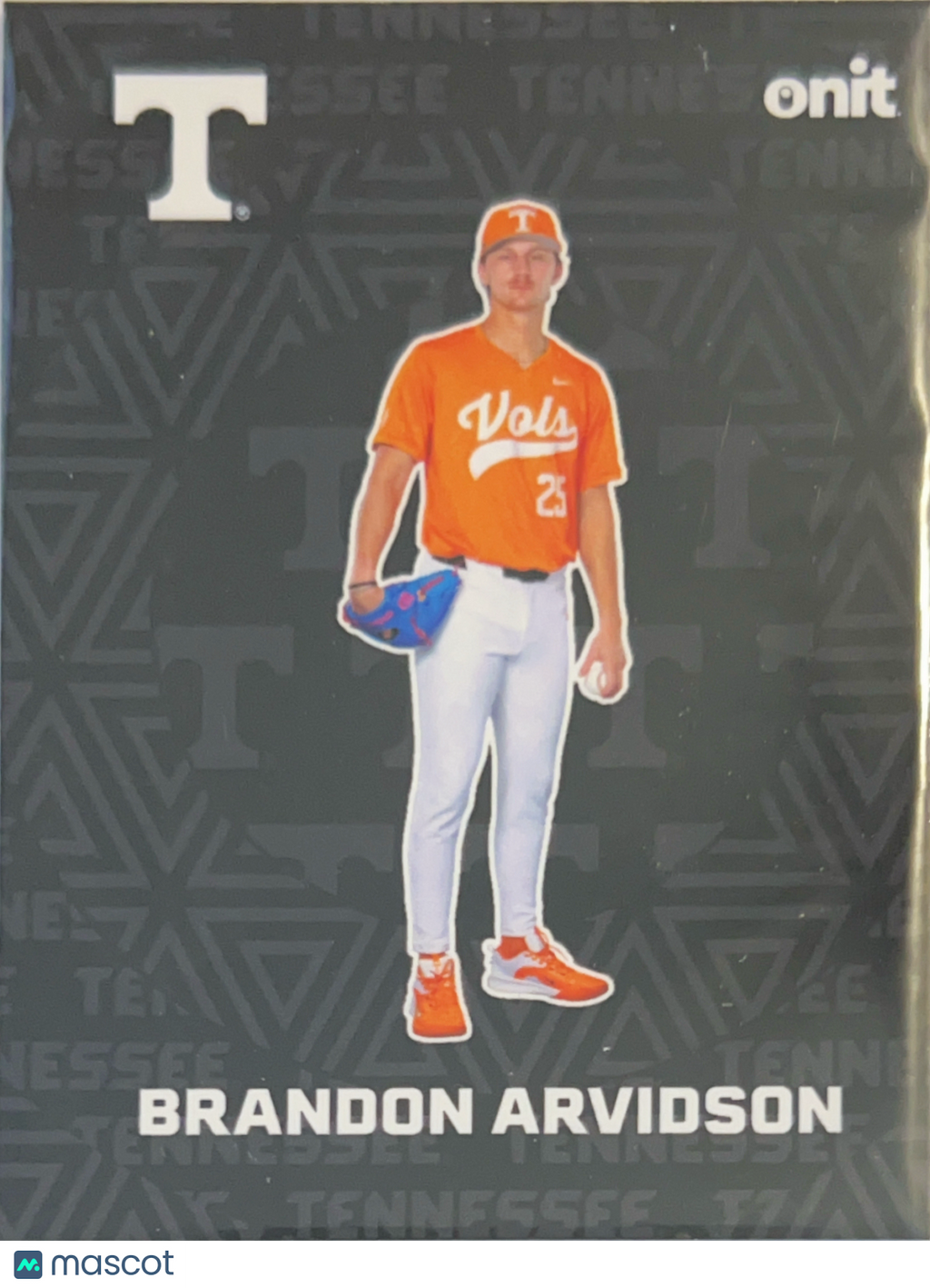 2026 ONIT Tennessee Baseball Brandon Arvidson #F-8