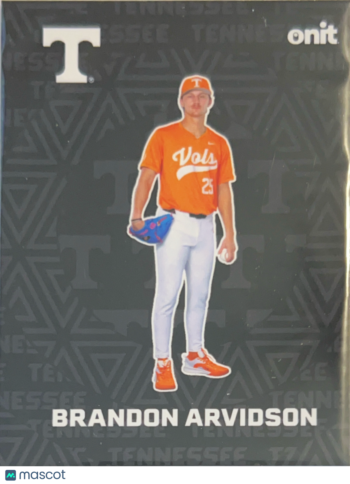 2026 ONIT Tennessee Baseball Brandon Arvidson #F-8