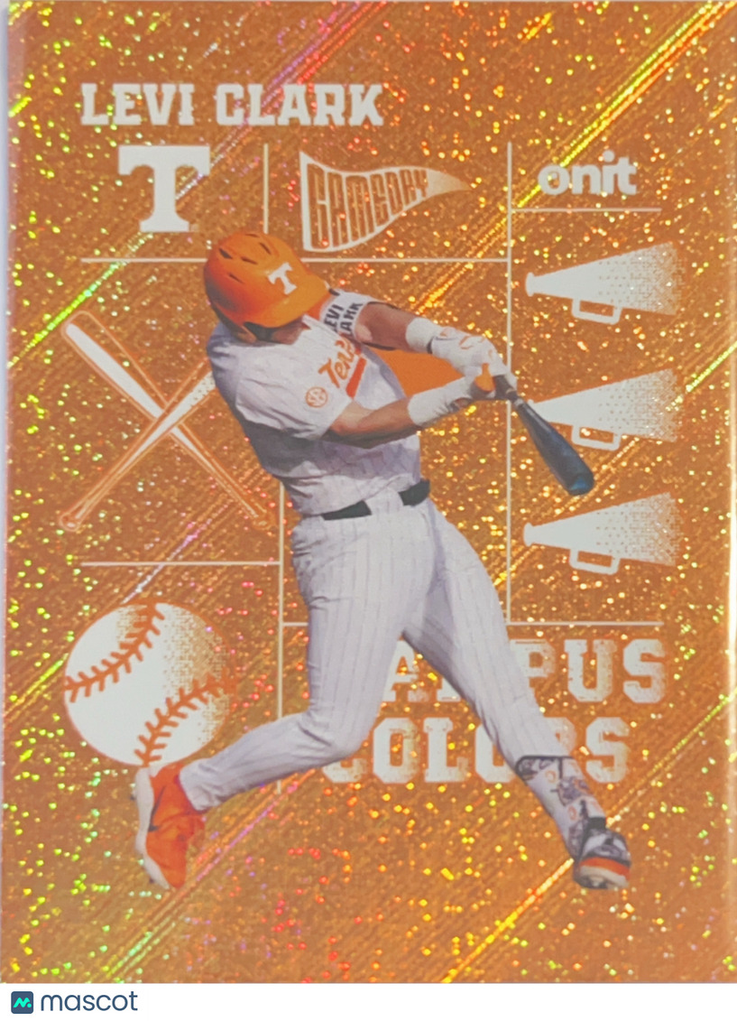2026 ONIT Campus Colors Levi Clark #CC-5 Orange Glitter