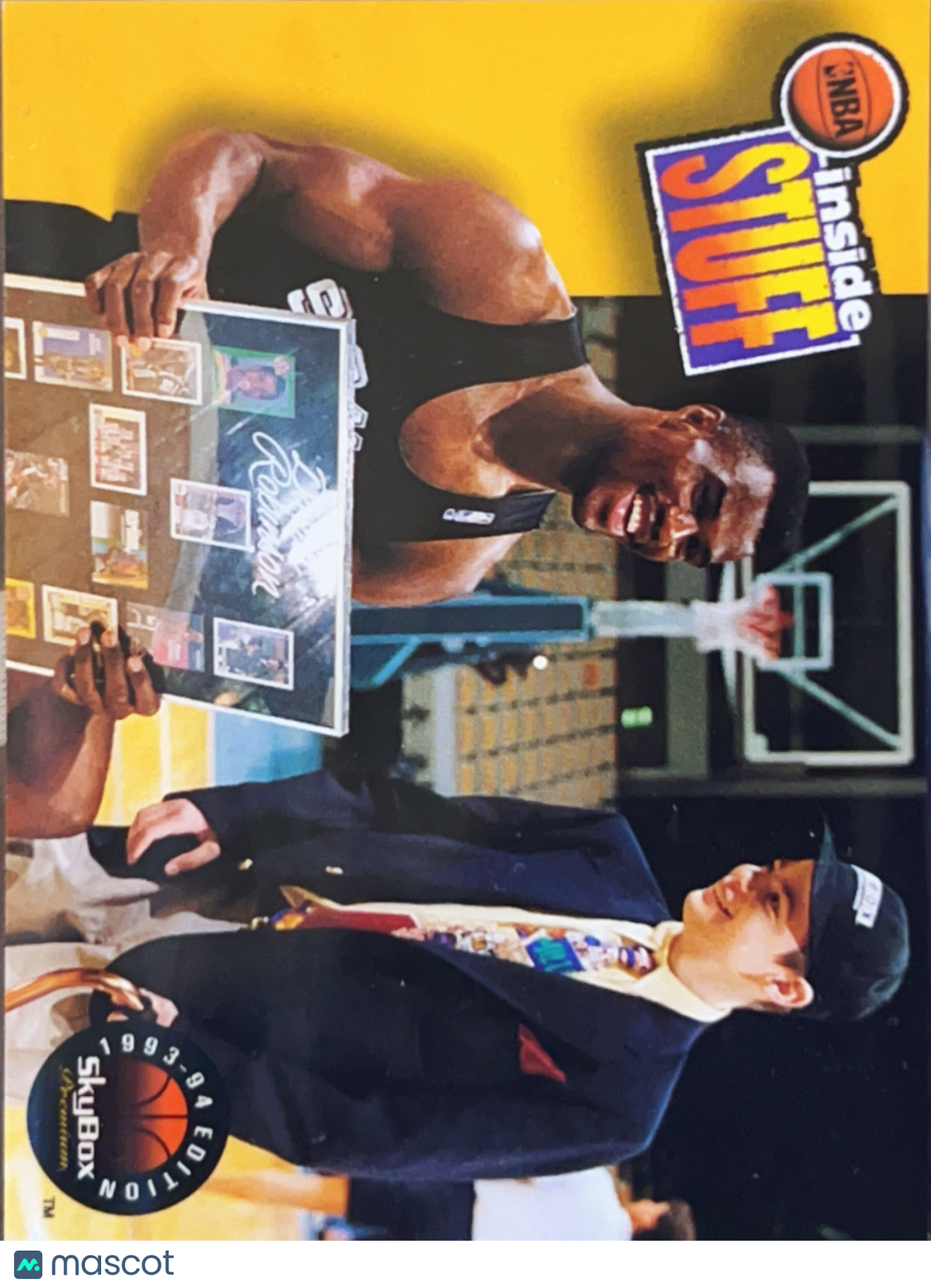 1993 SkyBox Premium NBA Inside Stuff Damon Taylor David Robinson #22