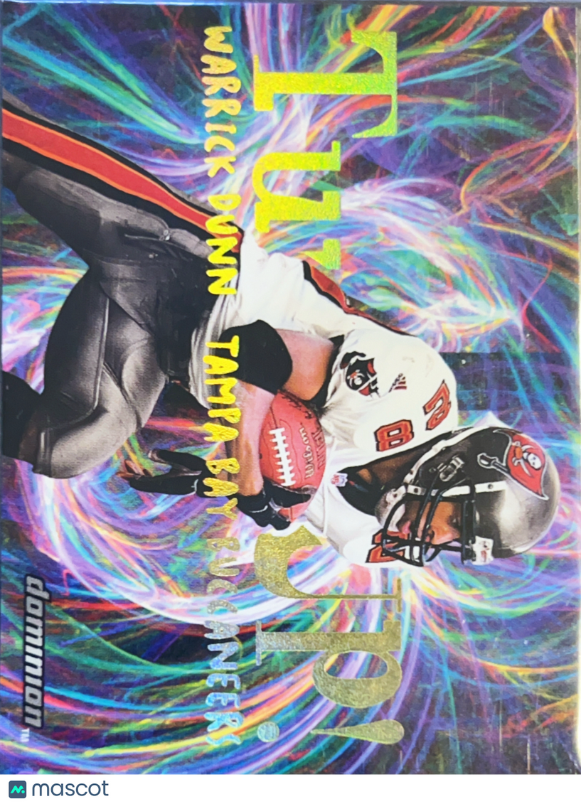 2000 Fleer SkyBox Dominion Turf's Up Warrick Dunn #9 OF 10 T Holographic