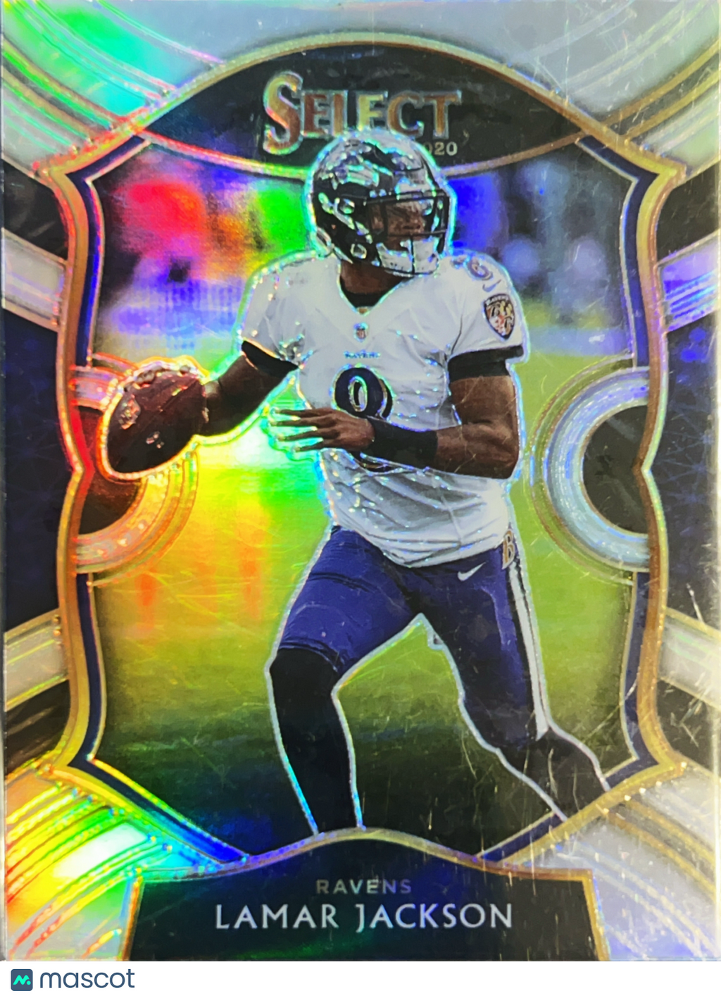 2021 Panini Select Concourse Prizm Lamar Jackson #3 Silver