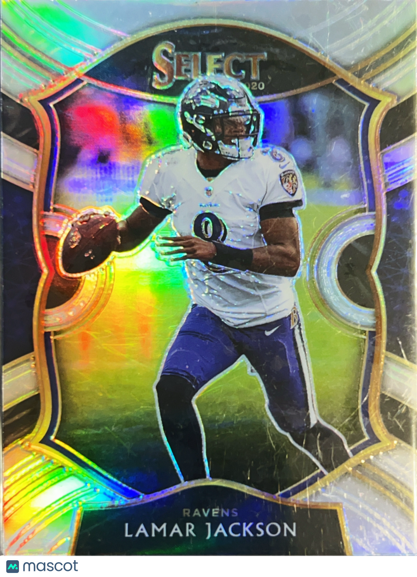 2021 Panini Select Concourse Prizm Lamar Jackson #3 Silver
