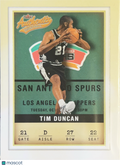 2001 Fleer Authentix Tim Duncan #27