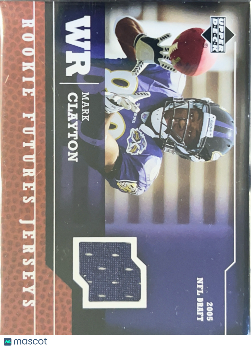 2005 Upper Deck Rookie Futures Jerseys Mark Clayton #RF-MC Event-Worn Jersey