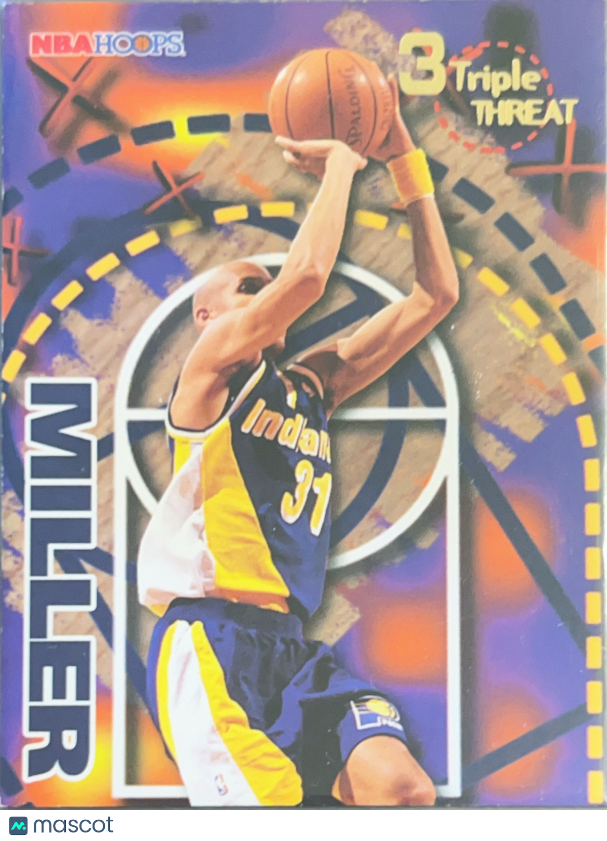 1995 SkyBox NBA Hoops Triple Threat Reggie Miller #245