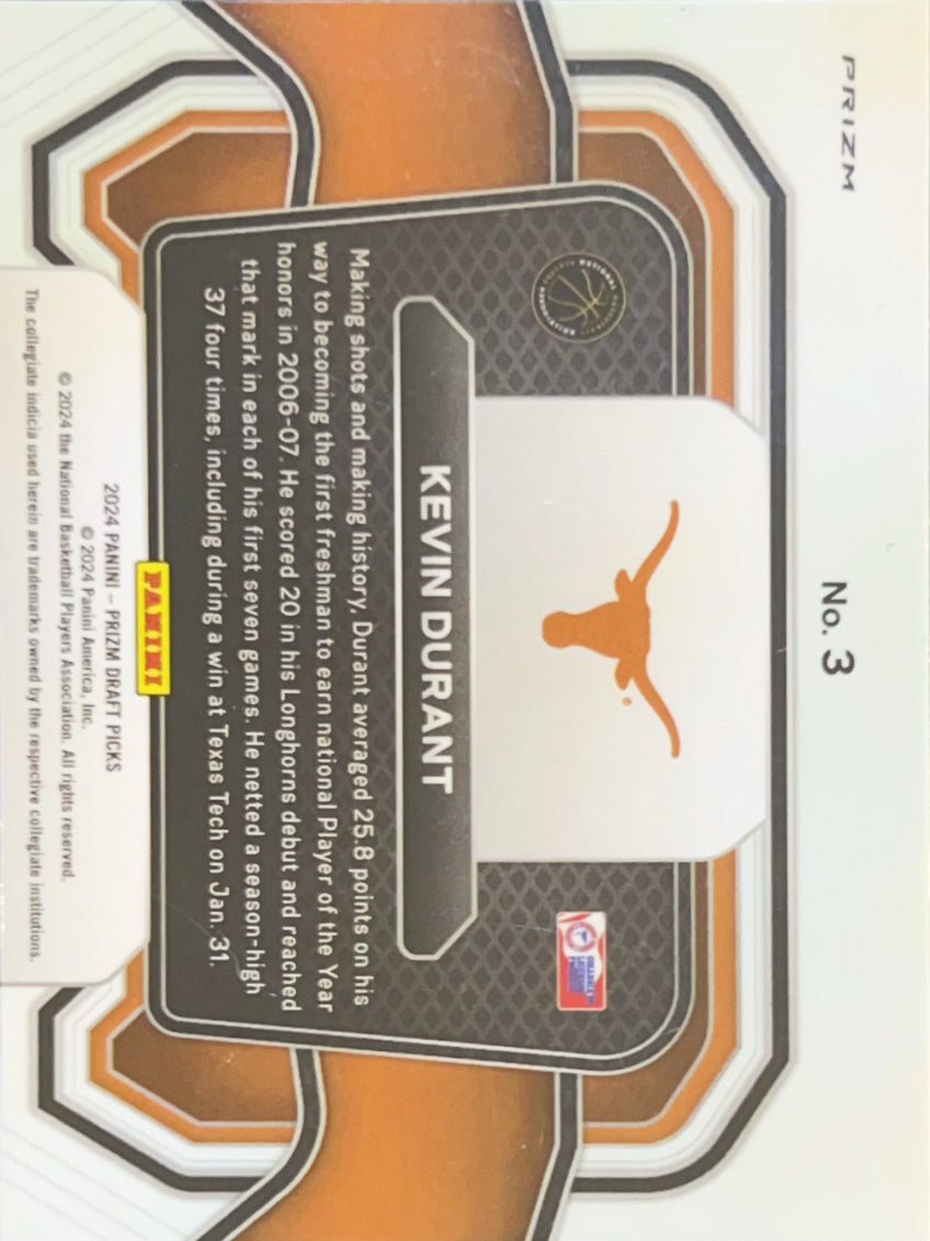 2024 Panini Prizm Draft Picks Campus Legends Kevin Durant #3 Green