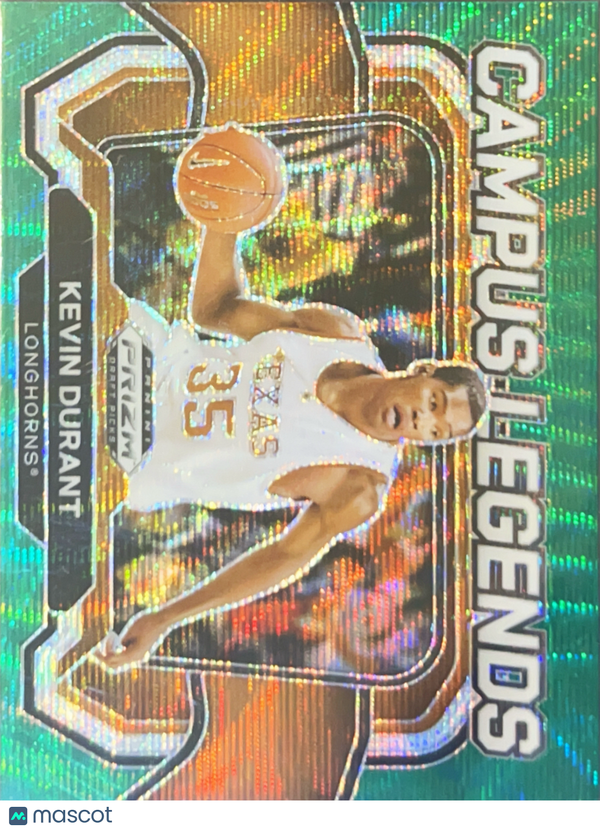 2024 Panini Prizm Draft Picks Campus Legends Kevin Durant #3 Green