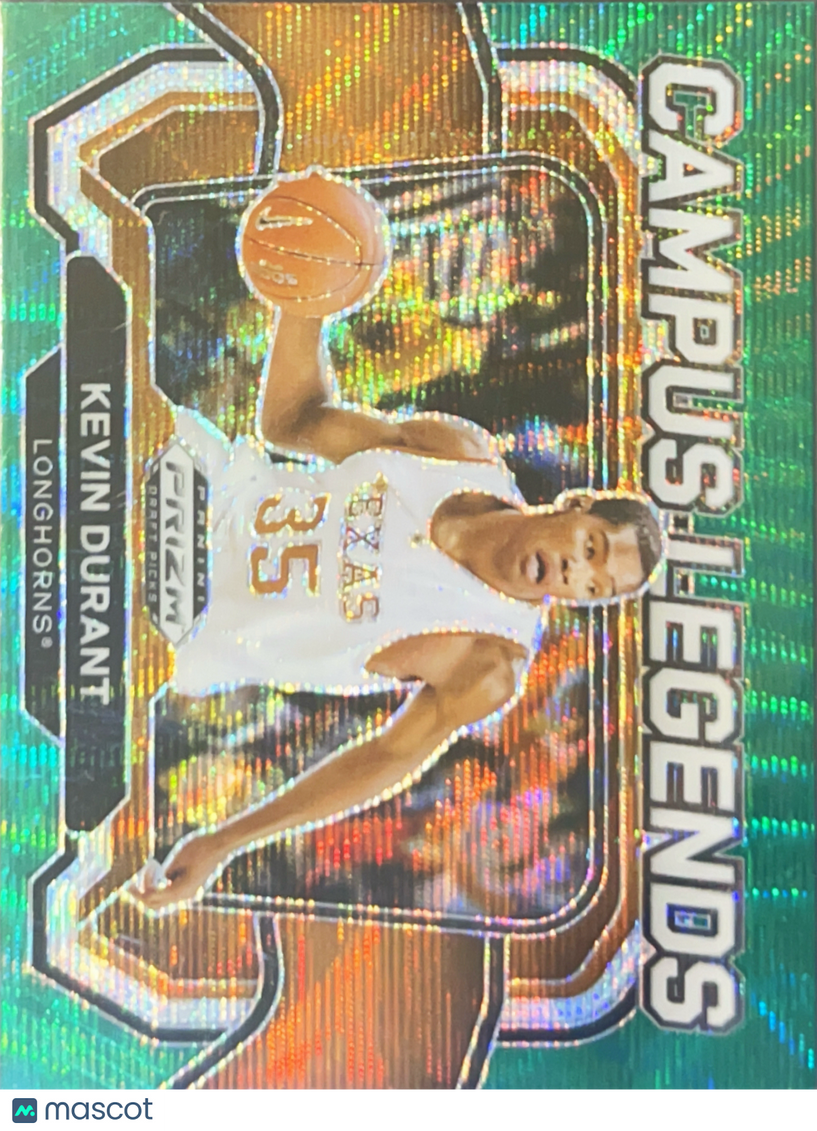2024 Panini Prizm Draft Picks Campus Legends Kevin Durant #3 Green