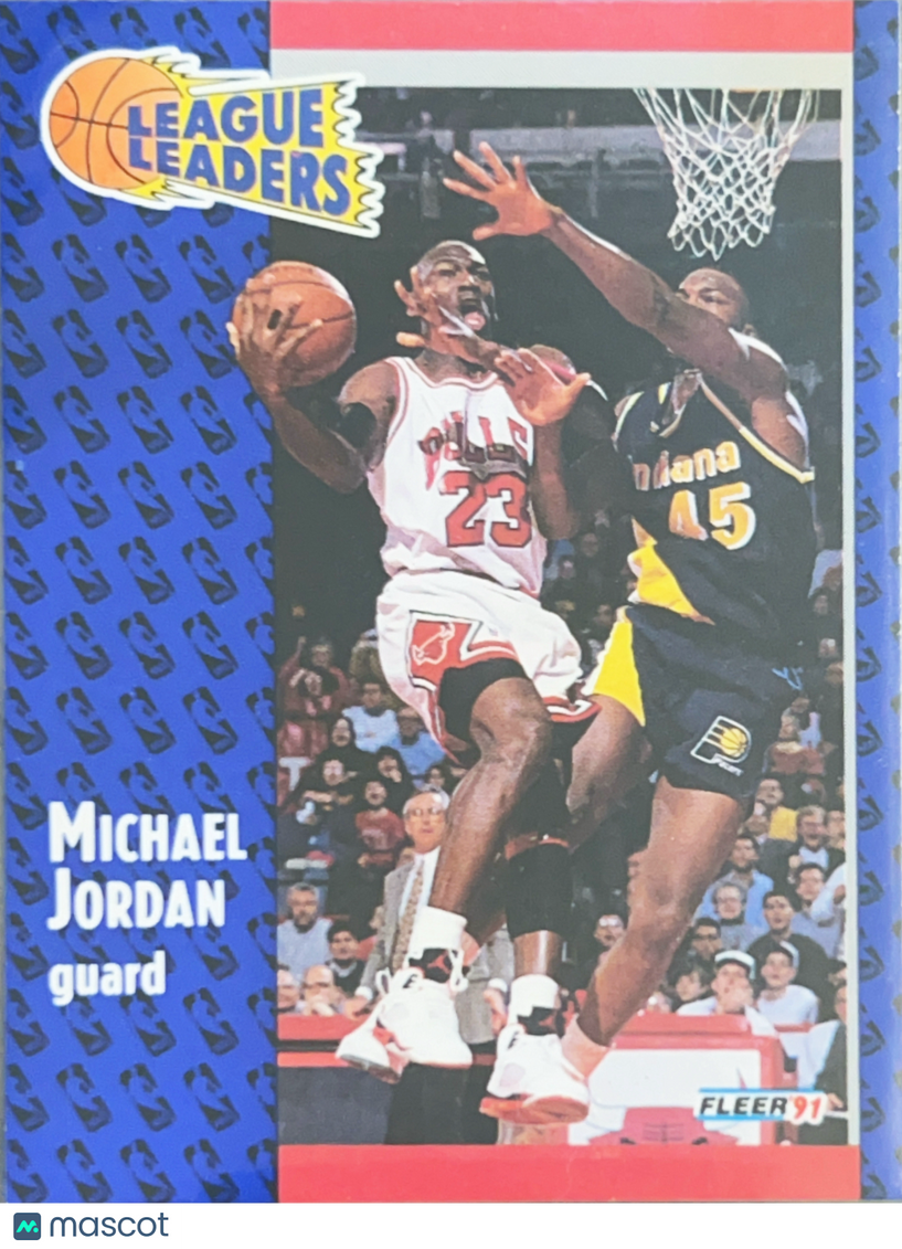 1991 Fleer League Leaders Michael Jordan #220