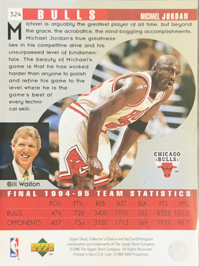 1995 Upper Deck Collector's Choice Michael Jordan #324
