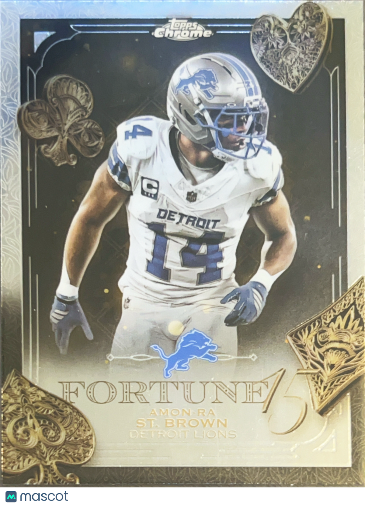 2025 Topps Chrome Fortune 15 Amon-Ra St. Brown #F15-13