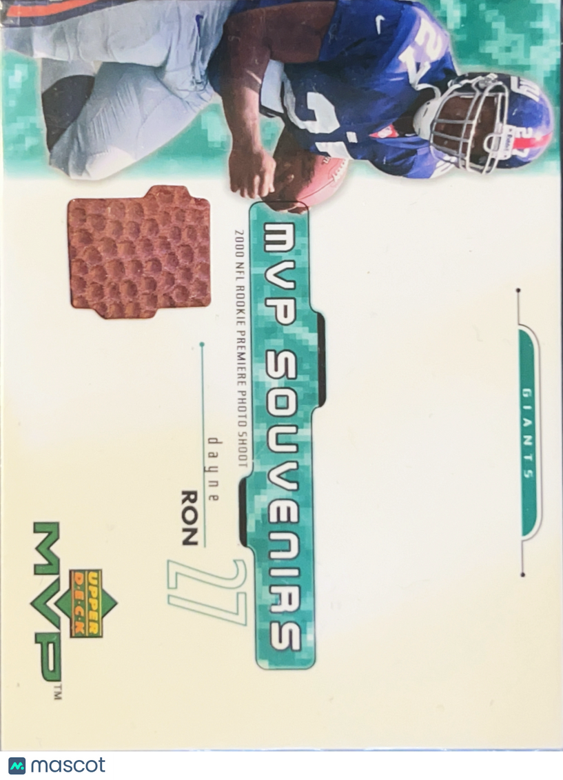 2001 Upper Deck MVP Souvenirs Ron Dayne #RD Game-Used Football