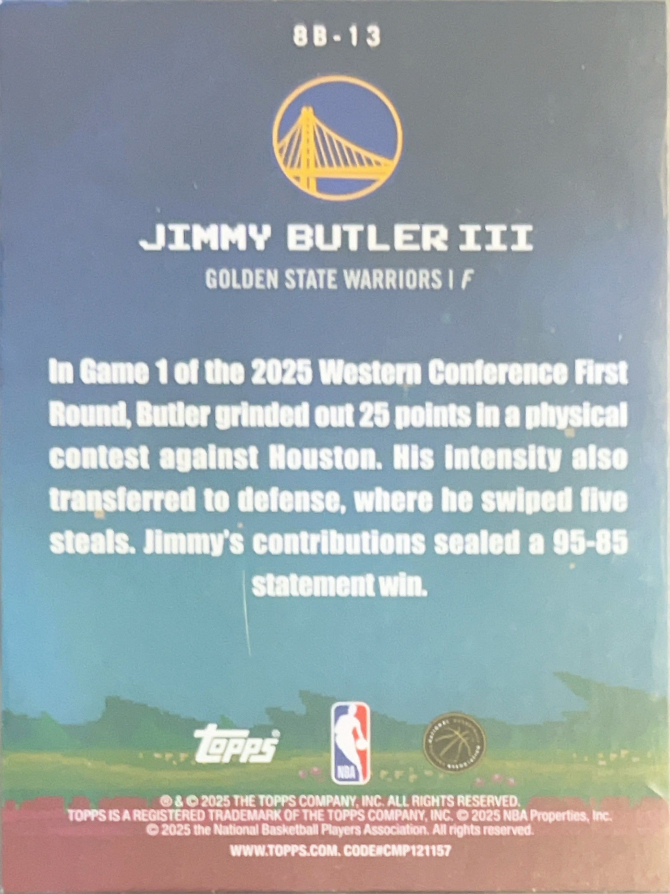 2025 Topps 8-Bit Ballers Jimmy Butler III #8B-13