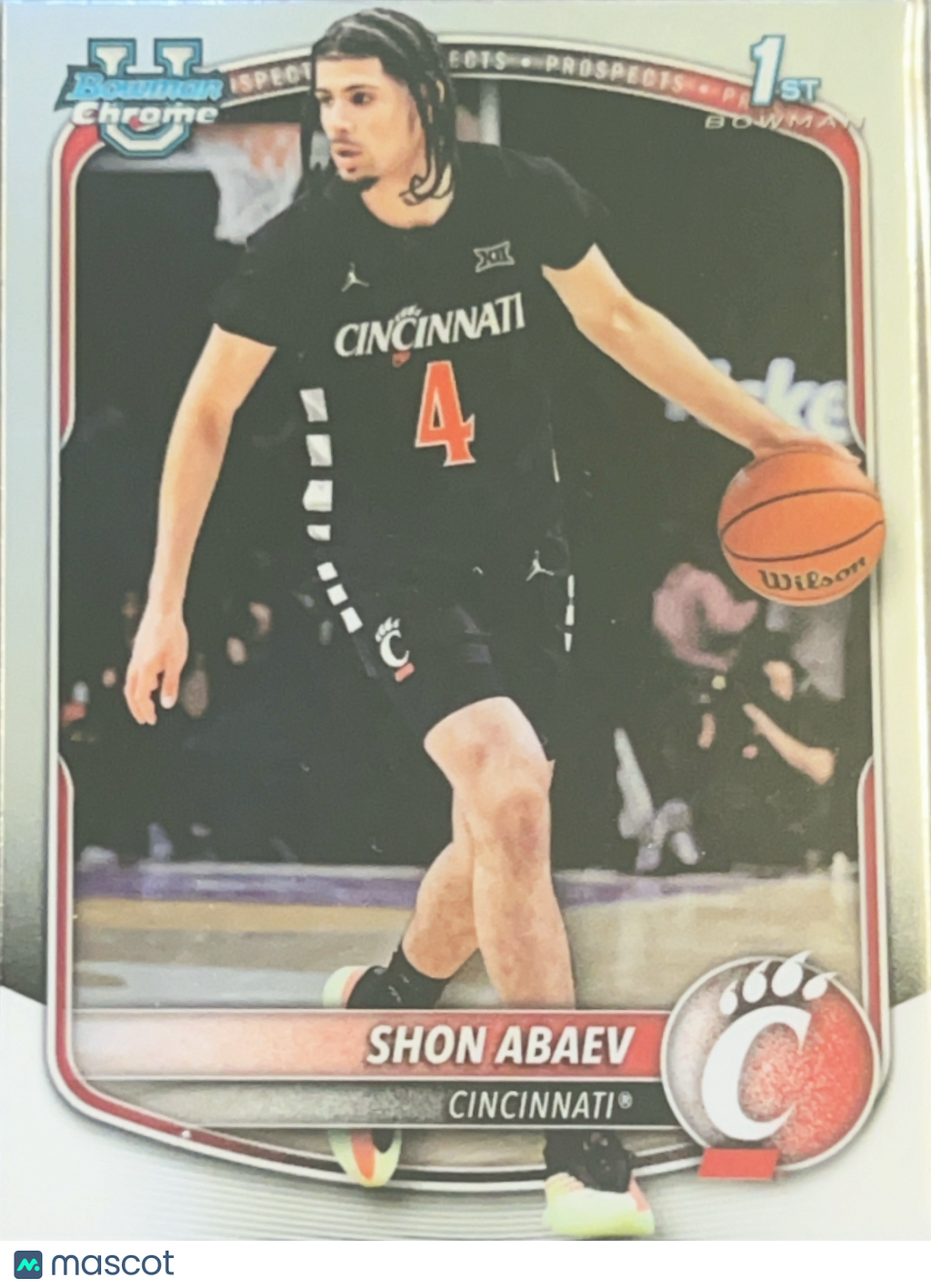 2025 Bowman Chrome University Shon Abaev #BCP-19 1st Bowman