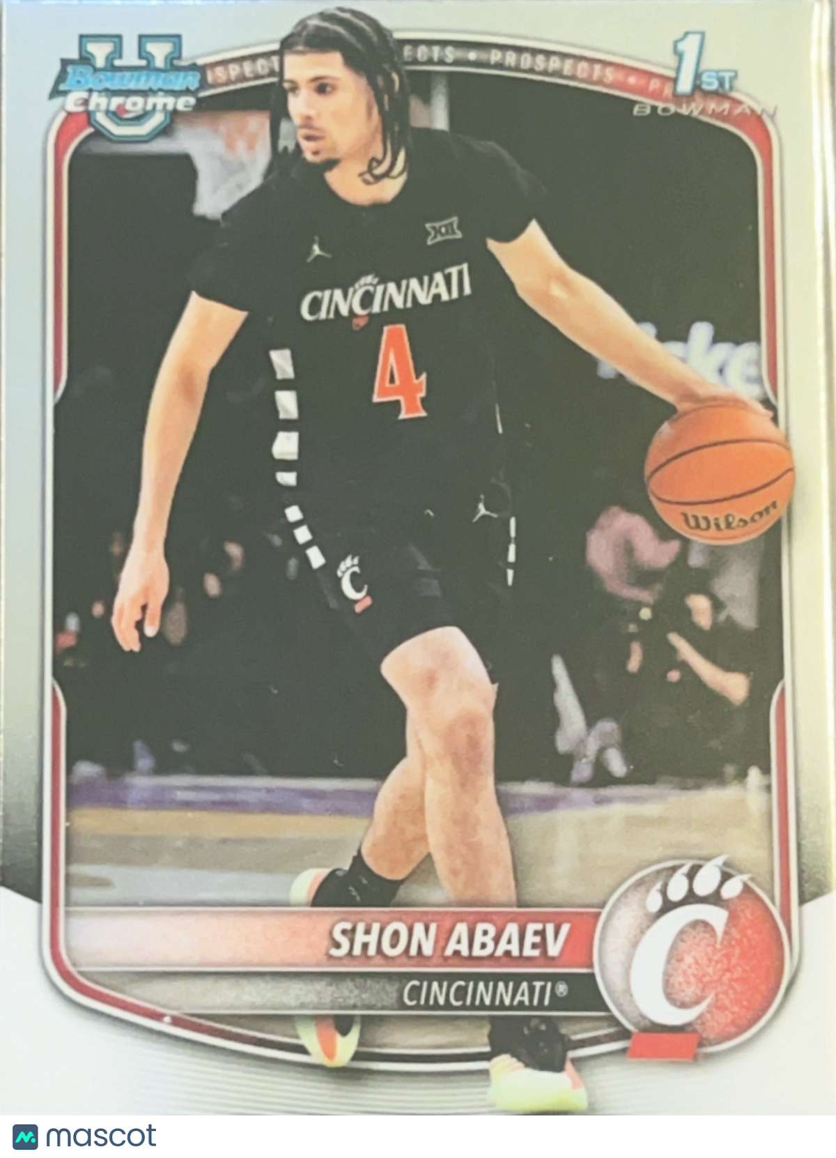 2025 Bowman Chrome University Shon Abaev #BCP-19 1st Bowman