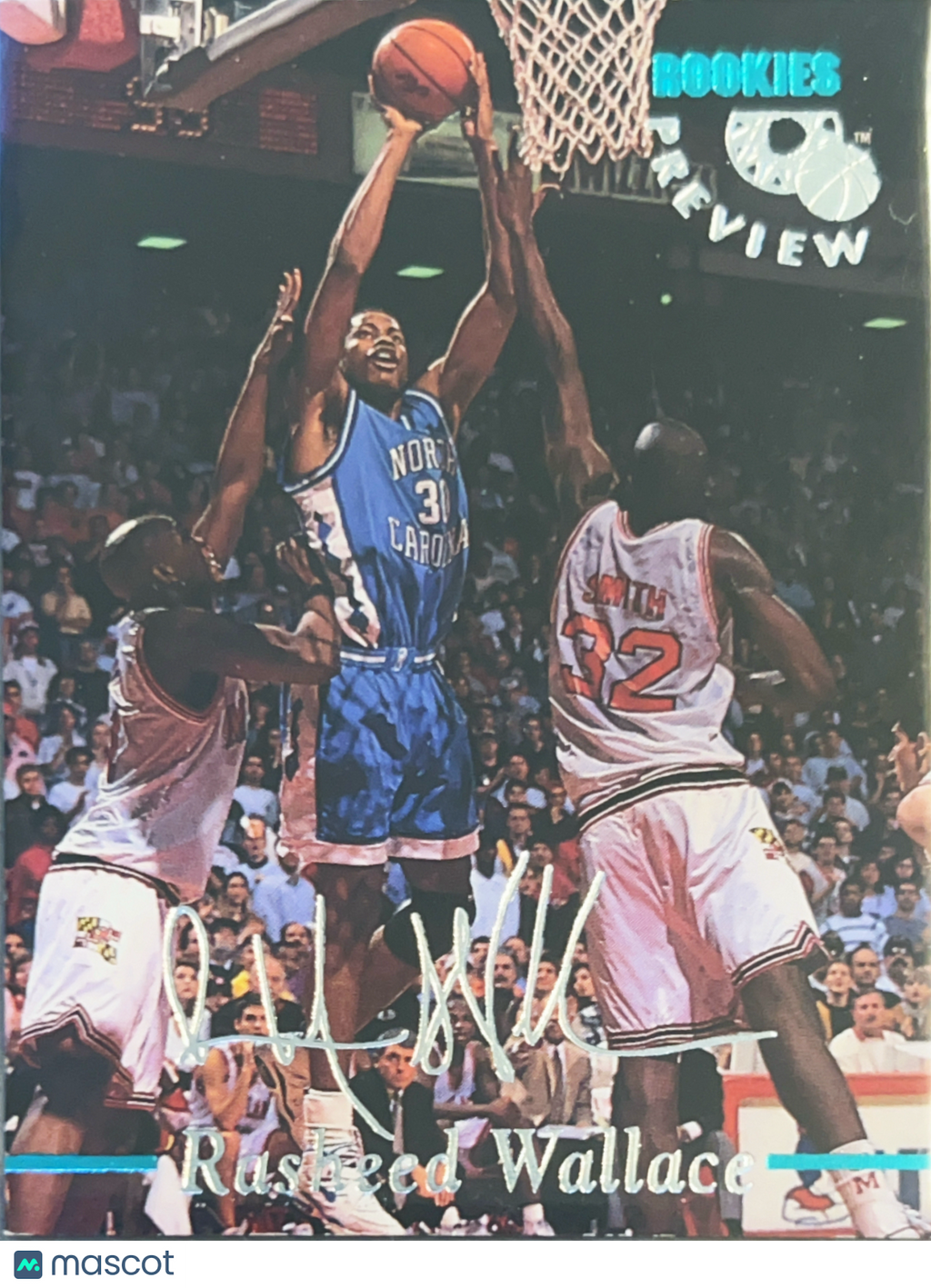 1995 Classic Assets Gold Rookies Preview Rasheed Wallace #RA4 Auto