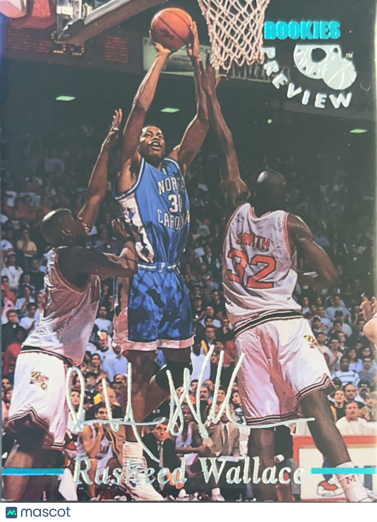 1995 Classic Assets Gold Rookies Preview Rasheed Wallace #RA4 Auto